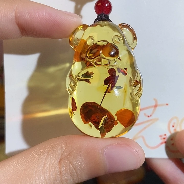未镶嵌定制琥珀琥珀
