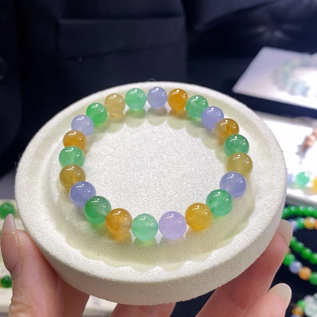 翡翠未镶嵌挂件整串