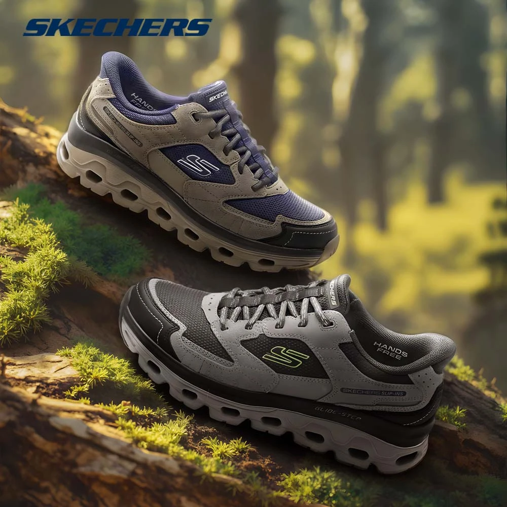 斯凯奇官方男鞋厚底舒适透气工装舒适缓震运动休闲鞋237814