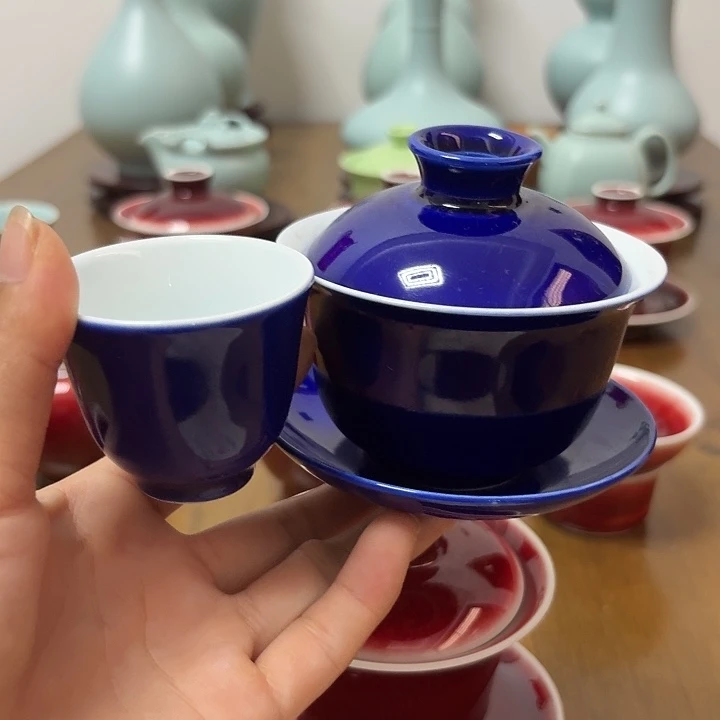 景德镇高温陶瓷盖碗