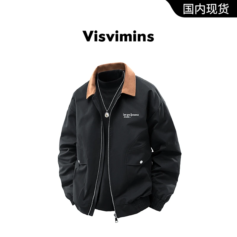 【品牌撤柜清仓】Visvimins美式工装外套男春秋季潮牌翻领休闲夹克