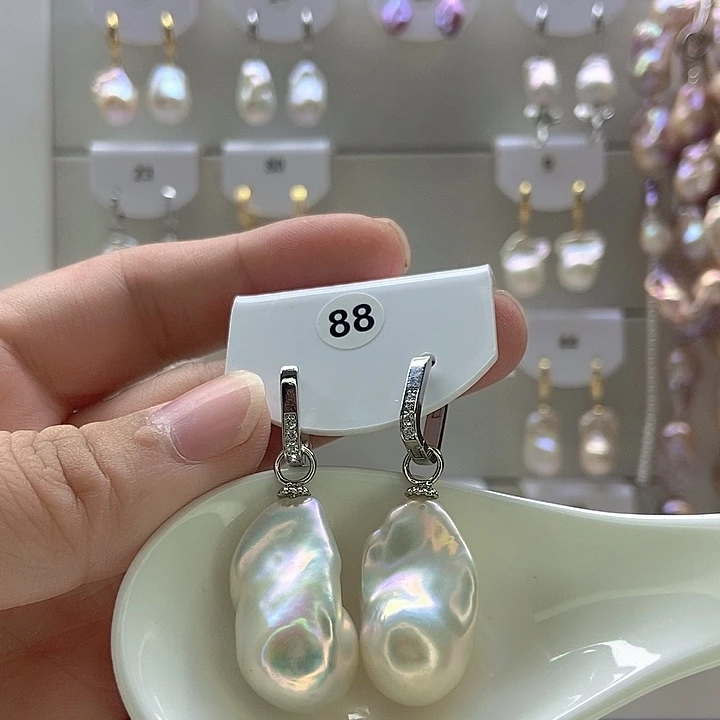 金***金颈饰银S925镶嵌淡水珍珠88