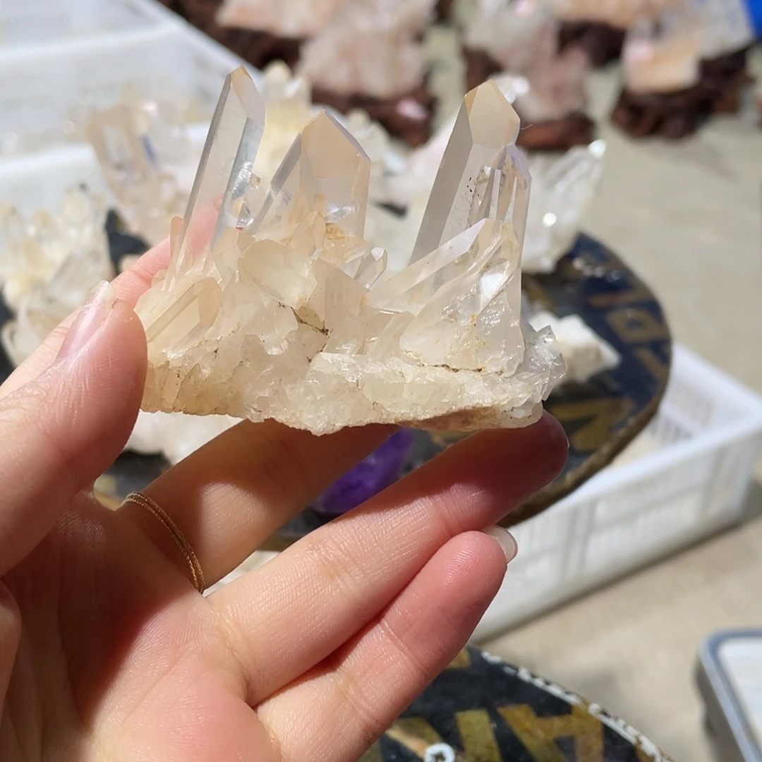 小***）水晶珠宝半成品银S925镶嵌