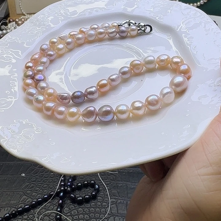 合金淡水珍珠耳饰