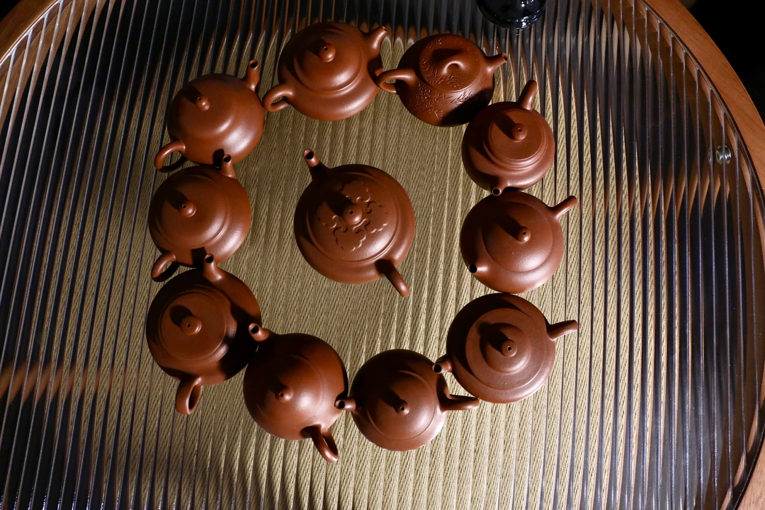 微瑕半手工朱泥壶生砂生料赵庄朱泥壶