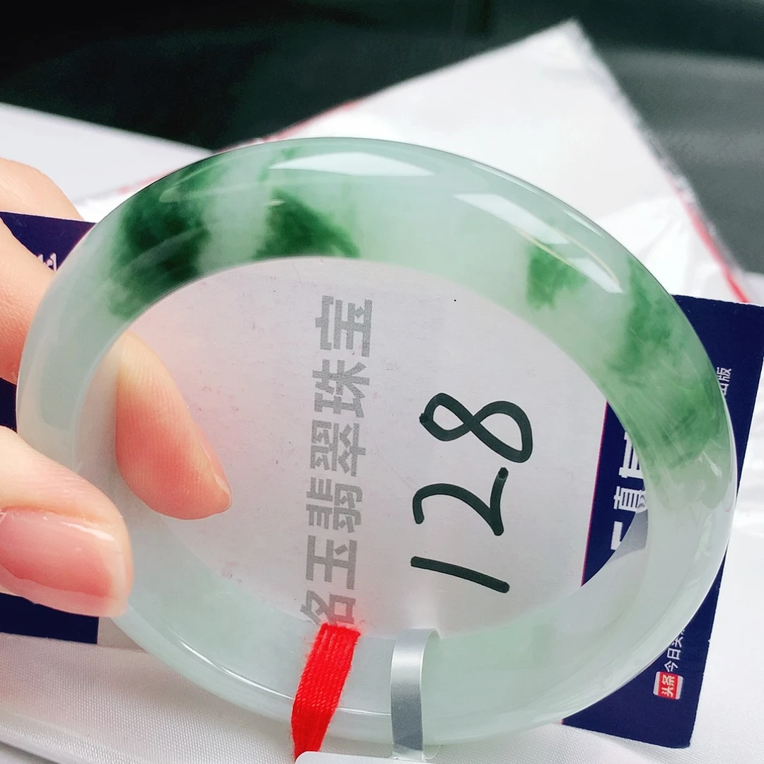 翡翠未镶嵌手镯缅甸天然a货翡翠手镯