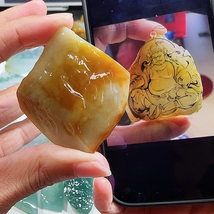 定制翡翠未镶嵌翡翠挂件