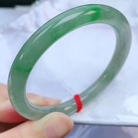 未镶嵌手镯翡翠52圆条882581