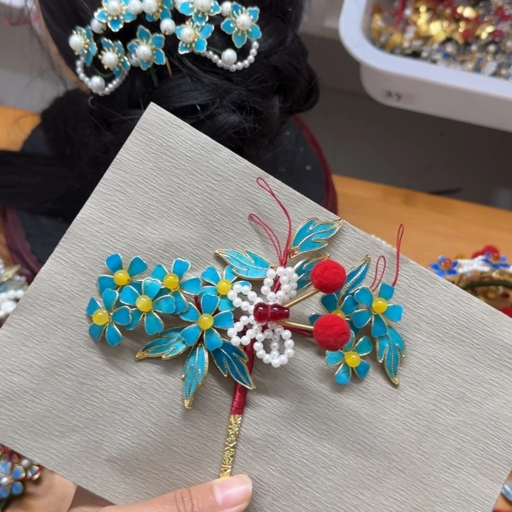 醋酸铁合金鹅毛仿点翠