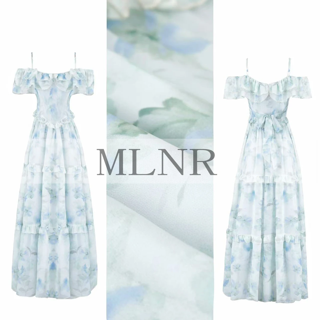 刘婆子店铺款【花仙子绿】原创重工用料6米两穿法式碎花连衣裙D1856