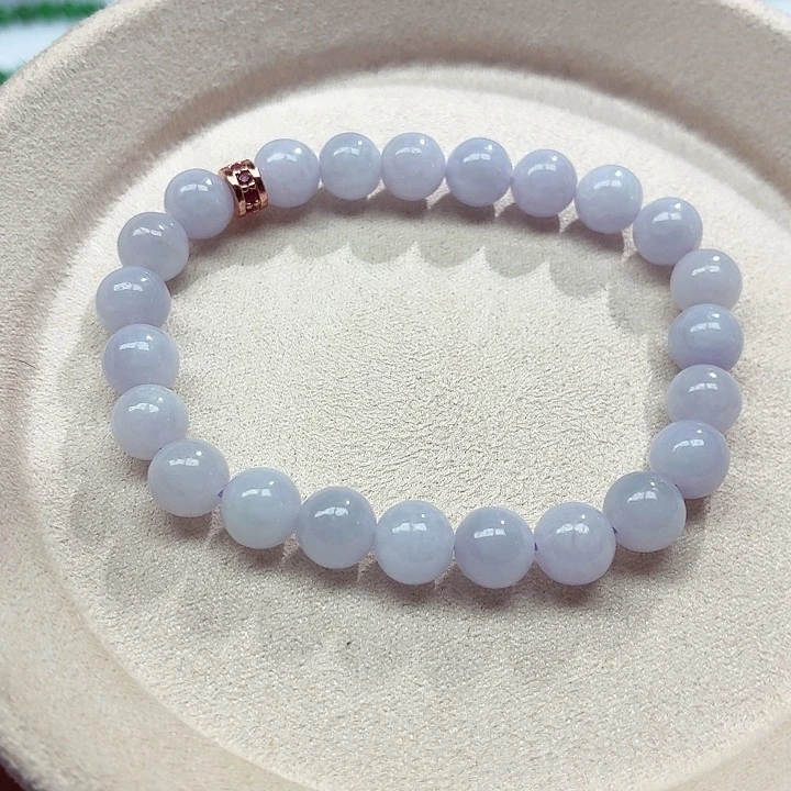 翡翠未镶嵌手链天然缅甸翡翠A货卡8