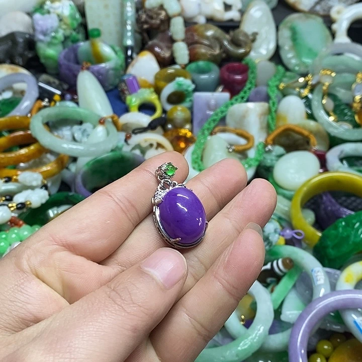 颈饰未镶嵌翡翠缅甸翡翠首饰配饰