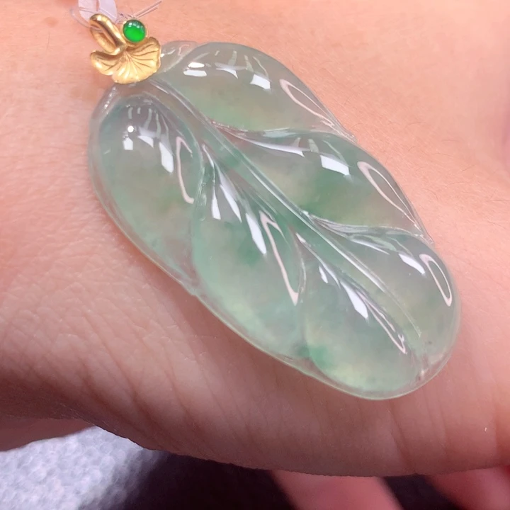 定制翡翠18K金镶嵌翡翠
