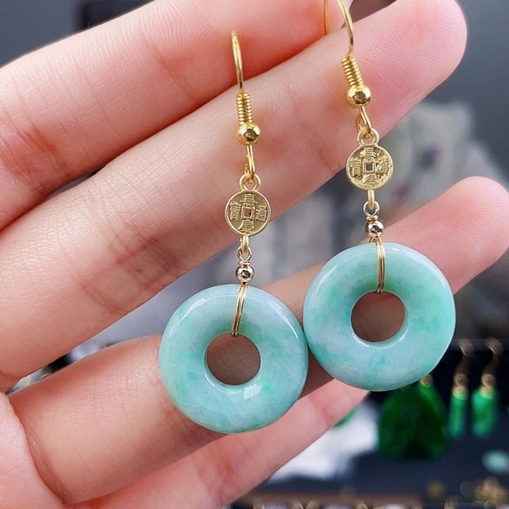 翡翠耳饰未镶嵌饰品