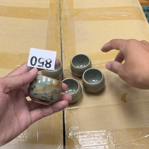 自***己瓷片摆件工艺品瓷器摆件777