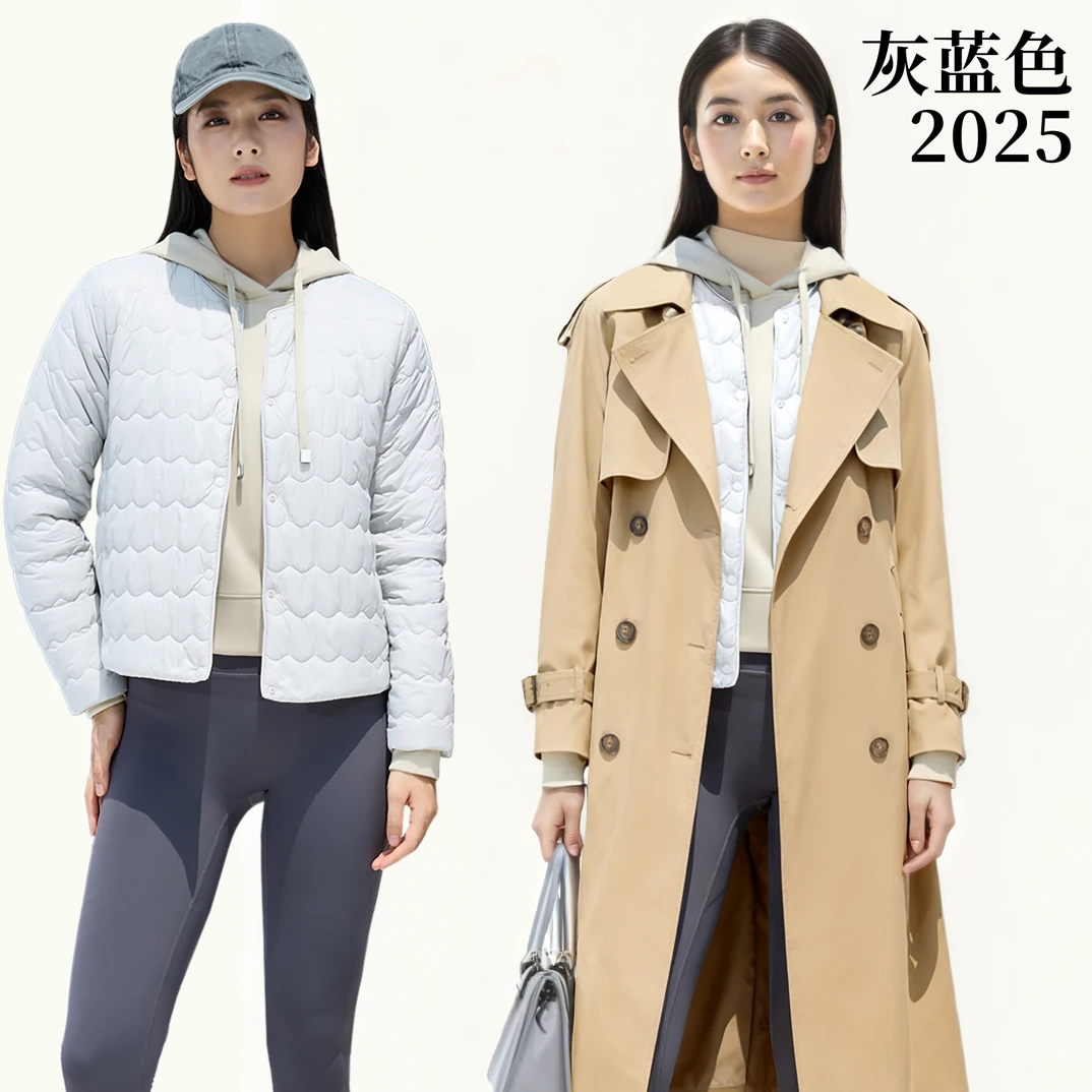 常规款薄款女圆领冬季轻薄修身 5D81