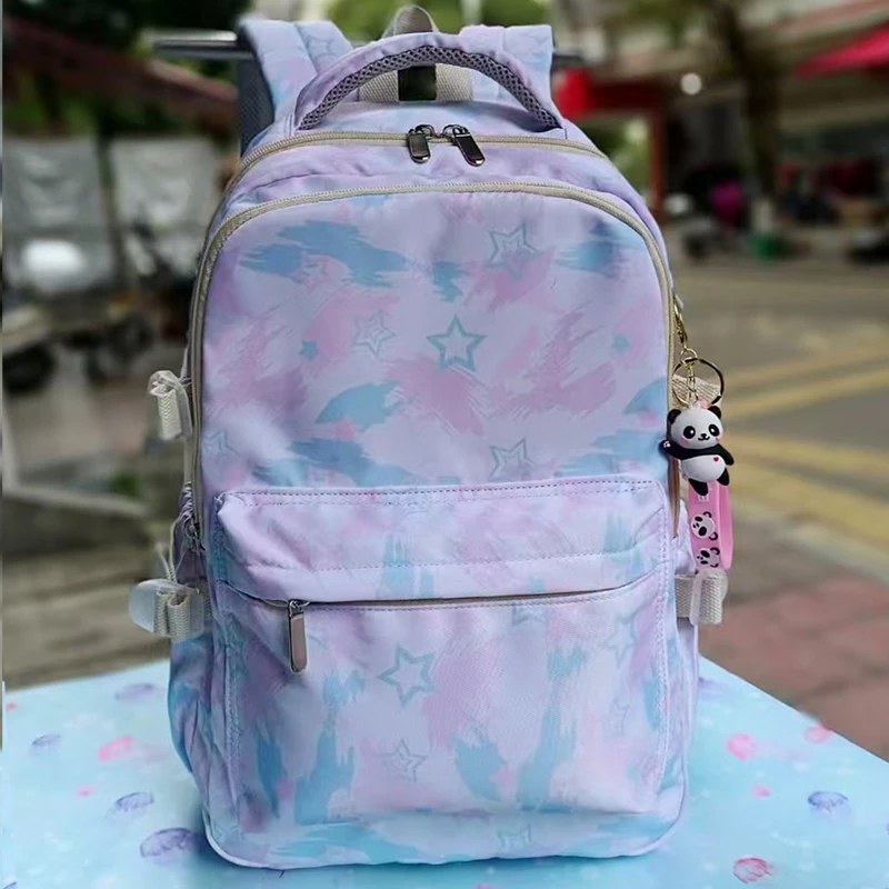 小学生双肩背包男女生高年级三四五六流行印花书包新品时尚潮