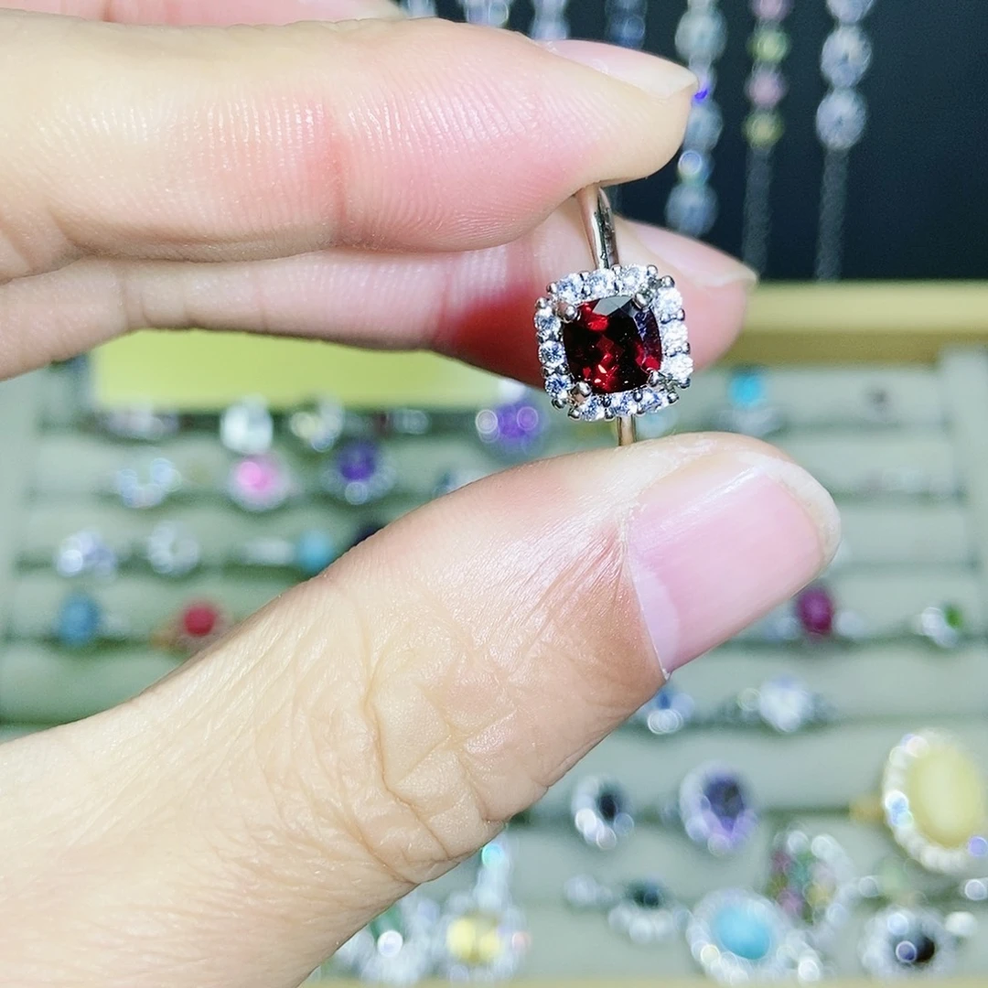 【闪购商品】未镶嵌戒指石榴石