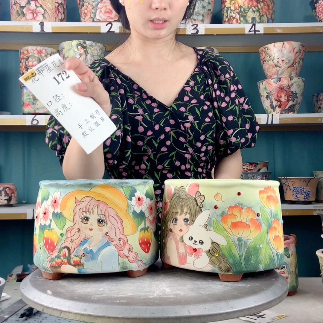 静****景德镇手工花盆172