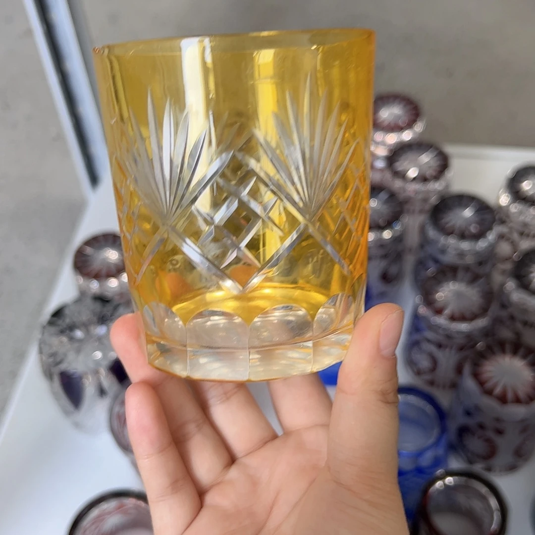 水晶玻璃平底款微瑕一个