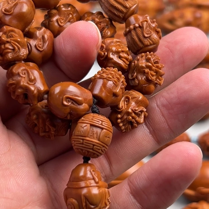 用***0手串/手链橄榄核十八羅漢