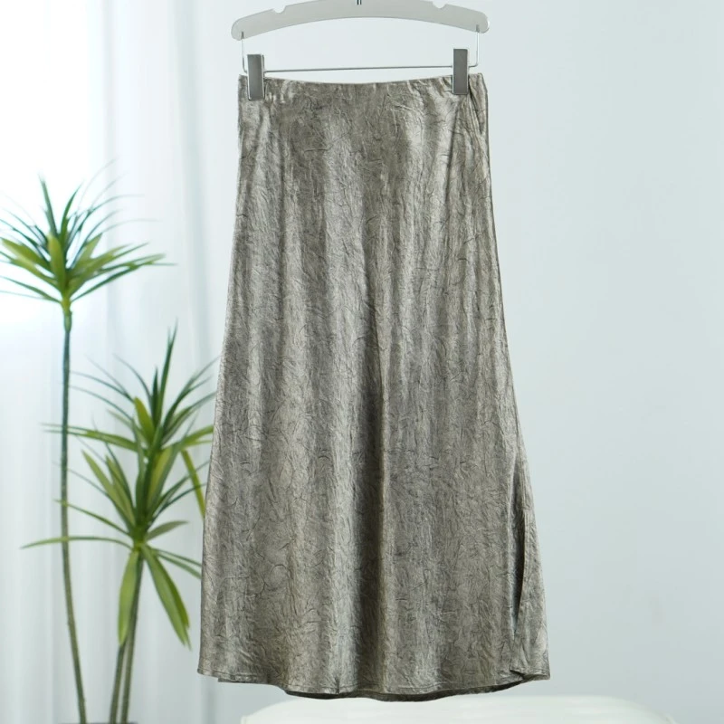 设计师系列  S023  女装时尚撤柜半身裙咖棕色BQ0536