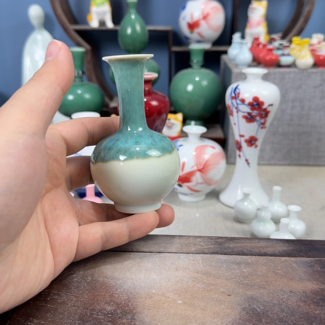 陶瓷手工小花器摆件