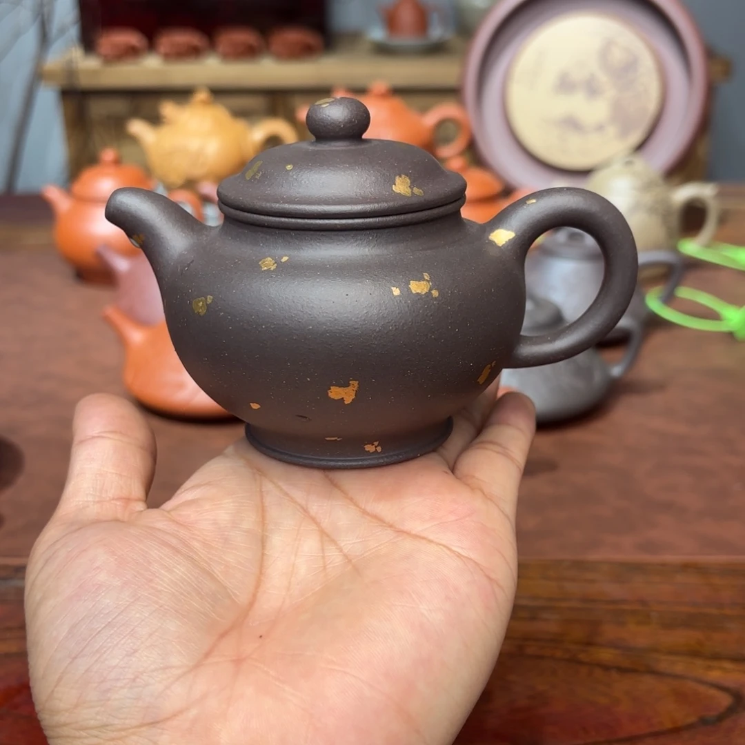紫砂茶壶掇只180毫升天青