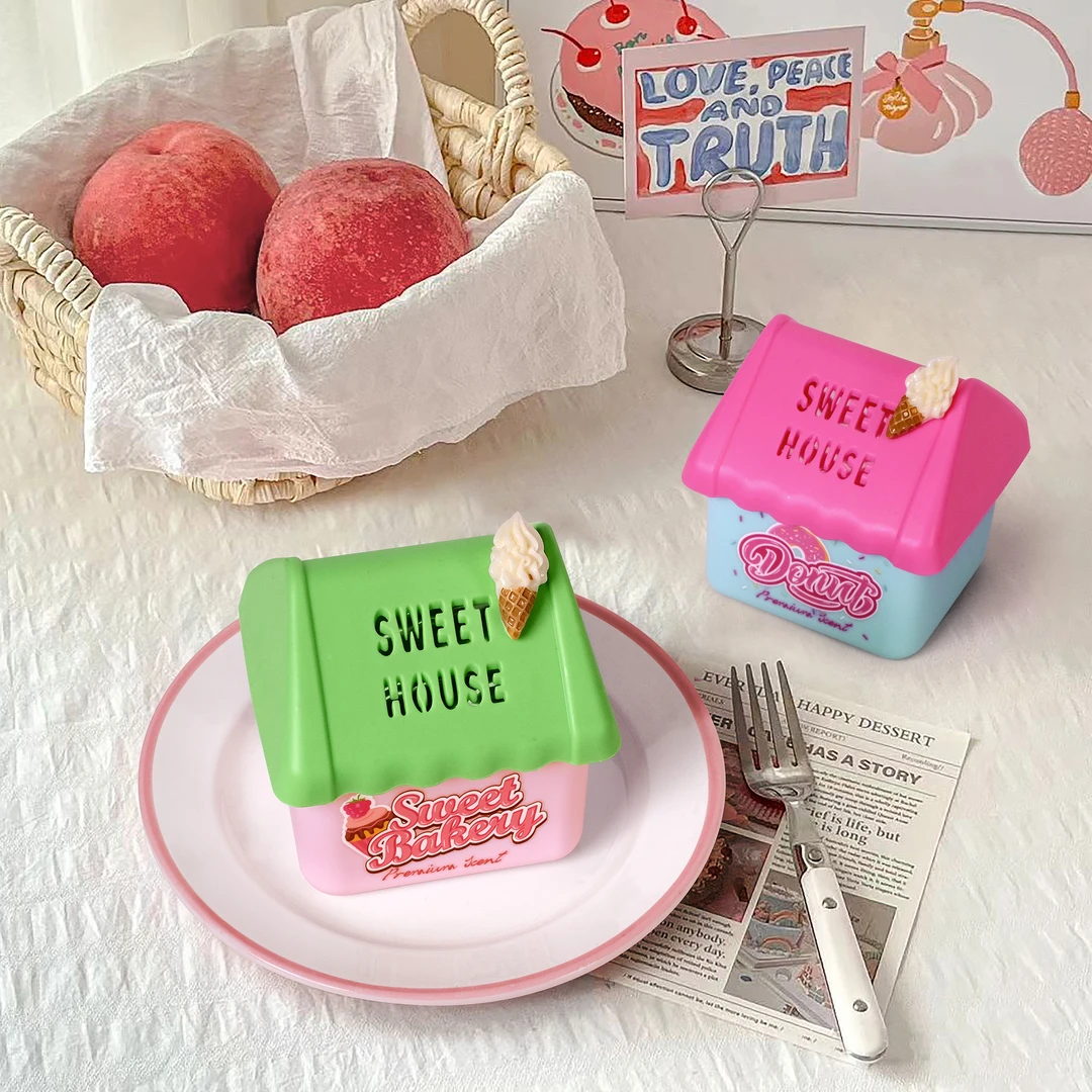 Miracle正品甜蜜小屋系列香薰室内空气清新车载香氛可爱除味摆件