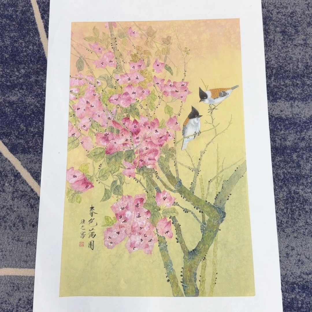 国画国画作品山水花鸟