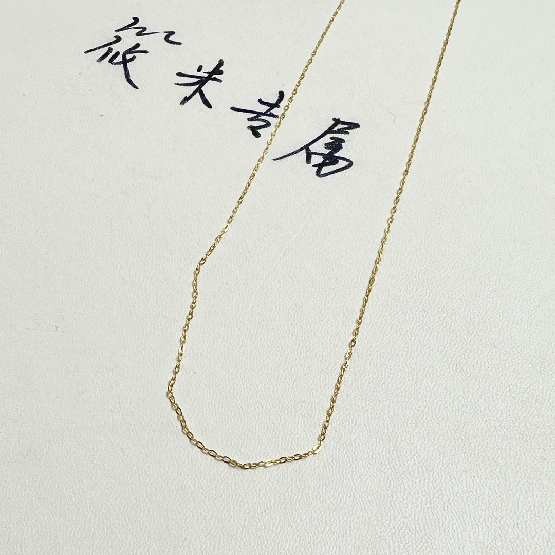 链子925银 金色泡泡万能925银项链D477 md