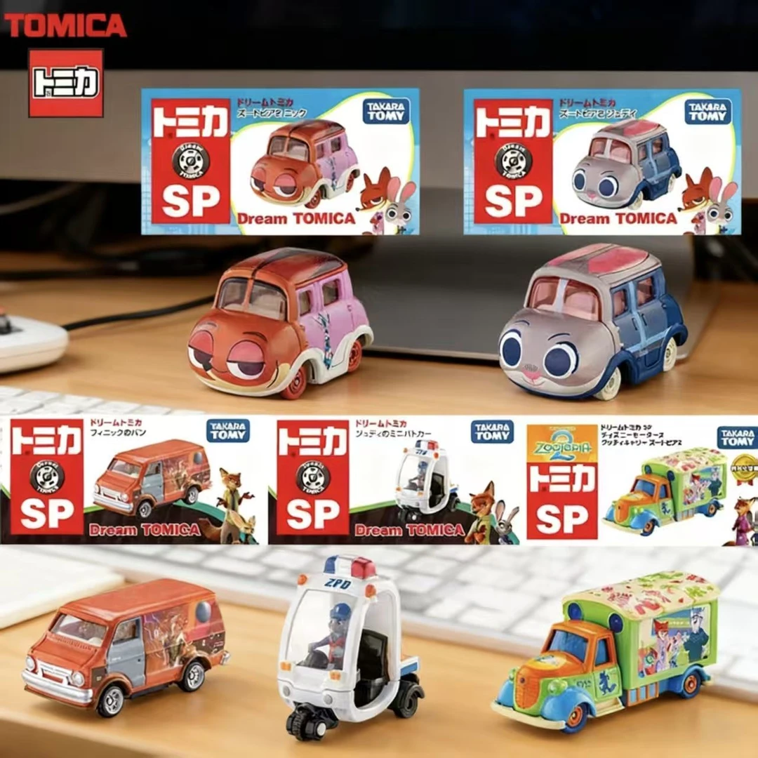 正品TOMY多美卡疯狂动物城卡通款联名车模玩具