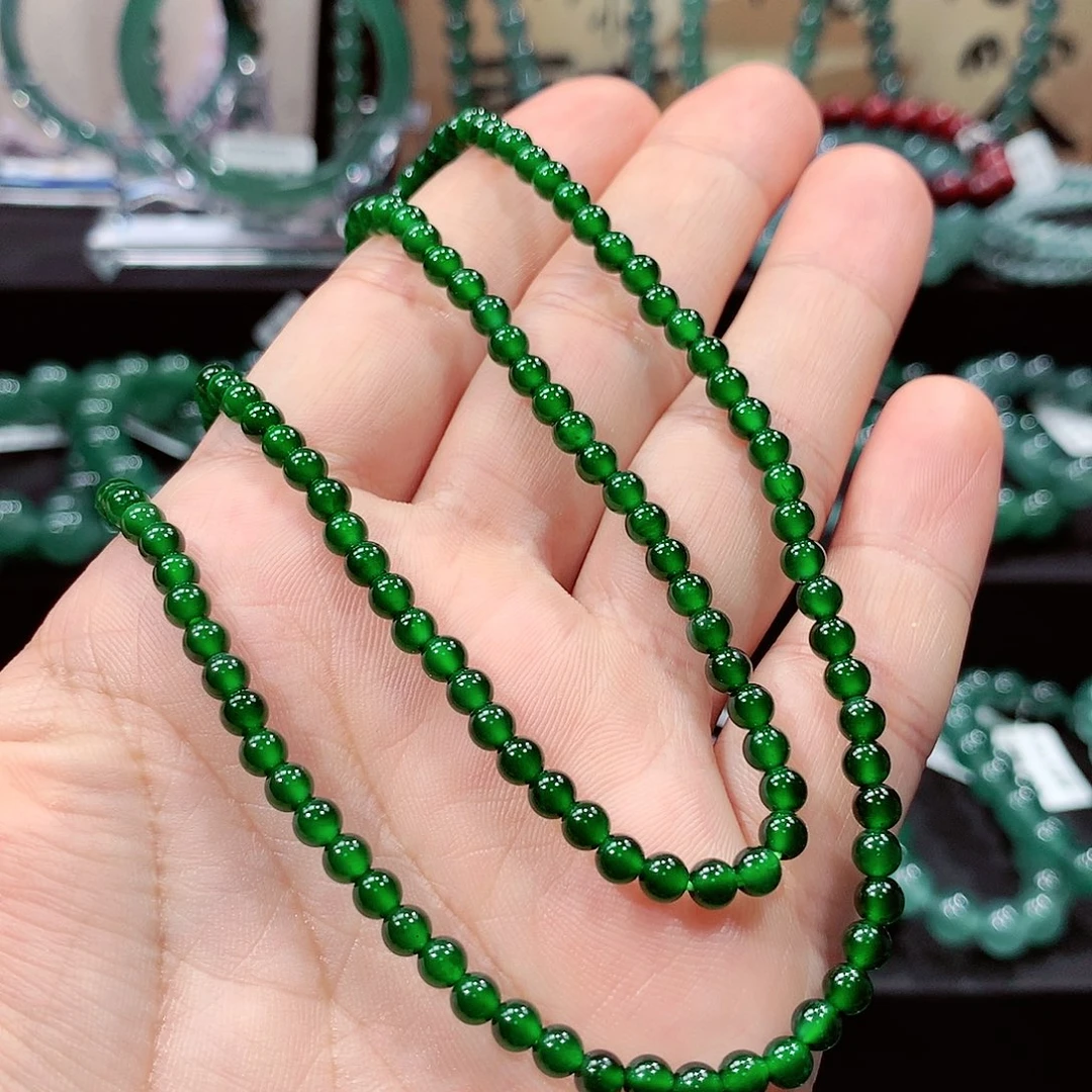 翡翠未镶嵌手链卡4.1