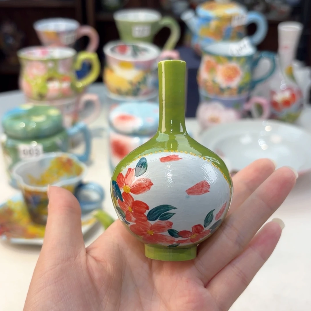 景德镇手绘高温釉下彩陶瓷茶具