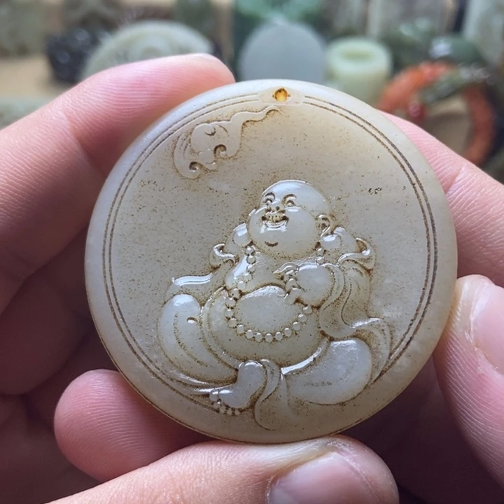 和田玉未镶嵌挂件