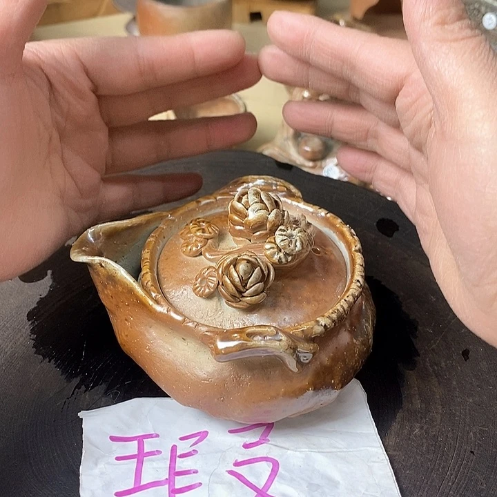 杯川宝福利＇柴烧茶器