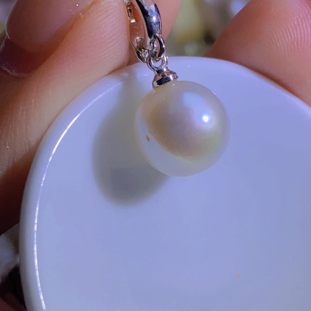 淡水珍珠天然淡水珍珠（微瑕）银S925镶嵌
