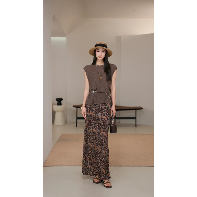 LYNEE  腰果花半裙时尚夏季新款女半裙 LGD2FSW341