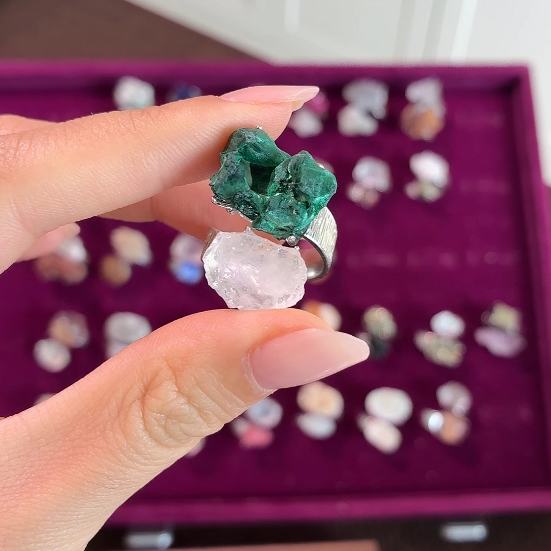 大理石铜合金戒指