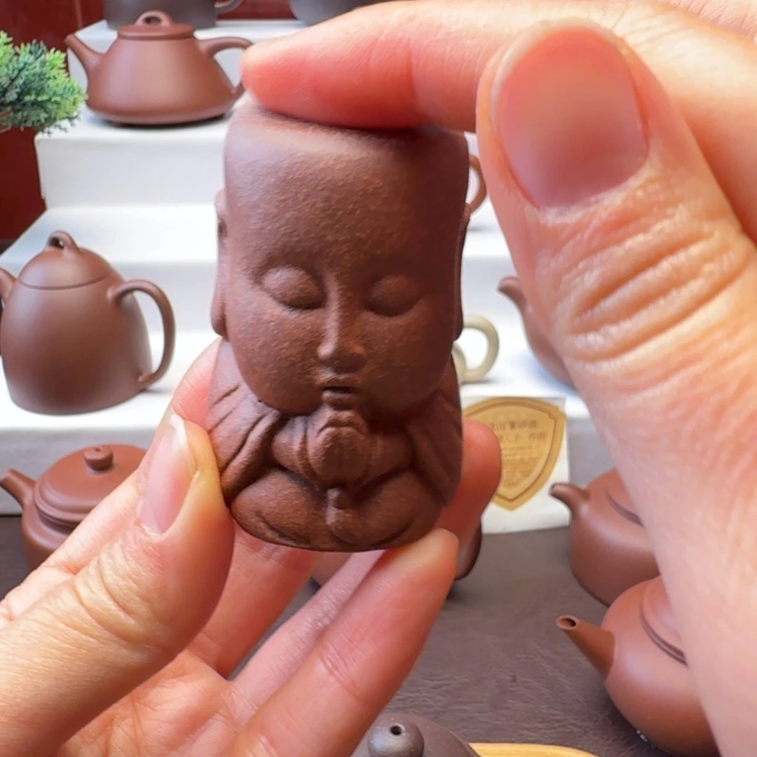 茶壶紫砂茶周边 小和尚盖志