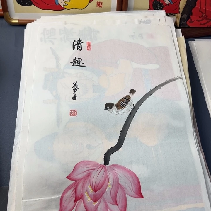 国画禅意画纯手绘作品