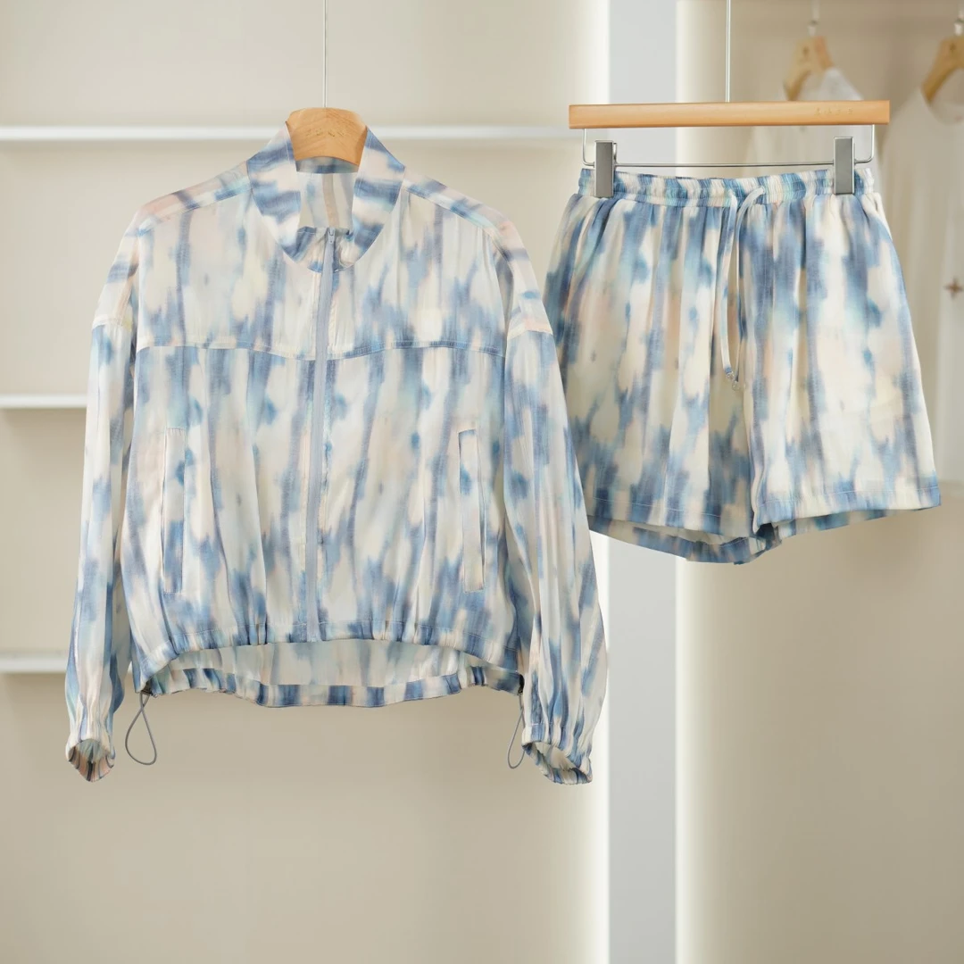 顺丰包邮 麦迪尚品【DS】50604299 夏季蓝海洋印花套装品牌撤柜