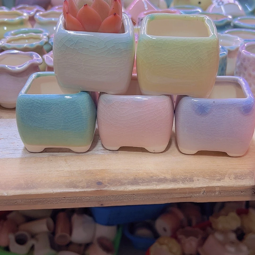 陶瓷花盆当场满12包邮