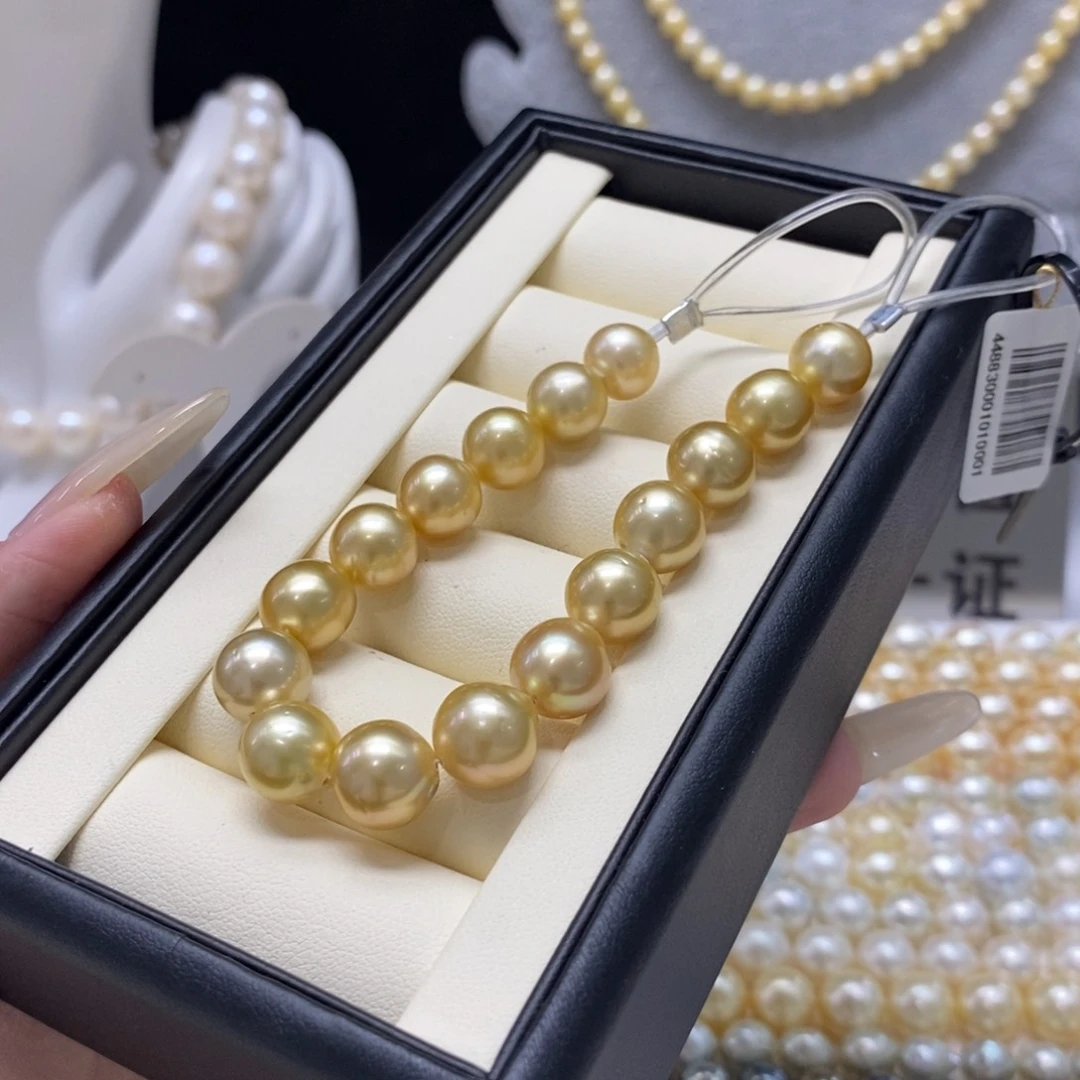 海水珍珠手链银S925镶嵌