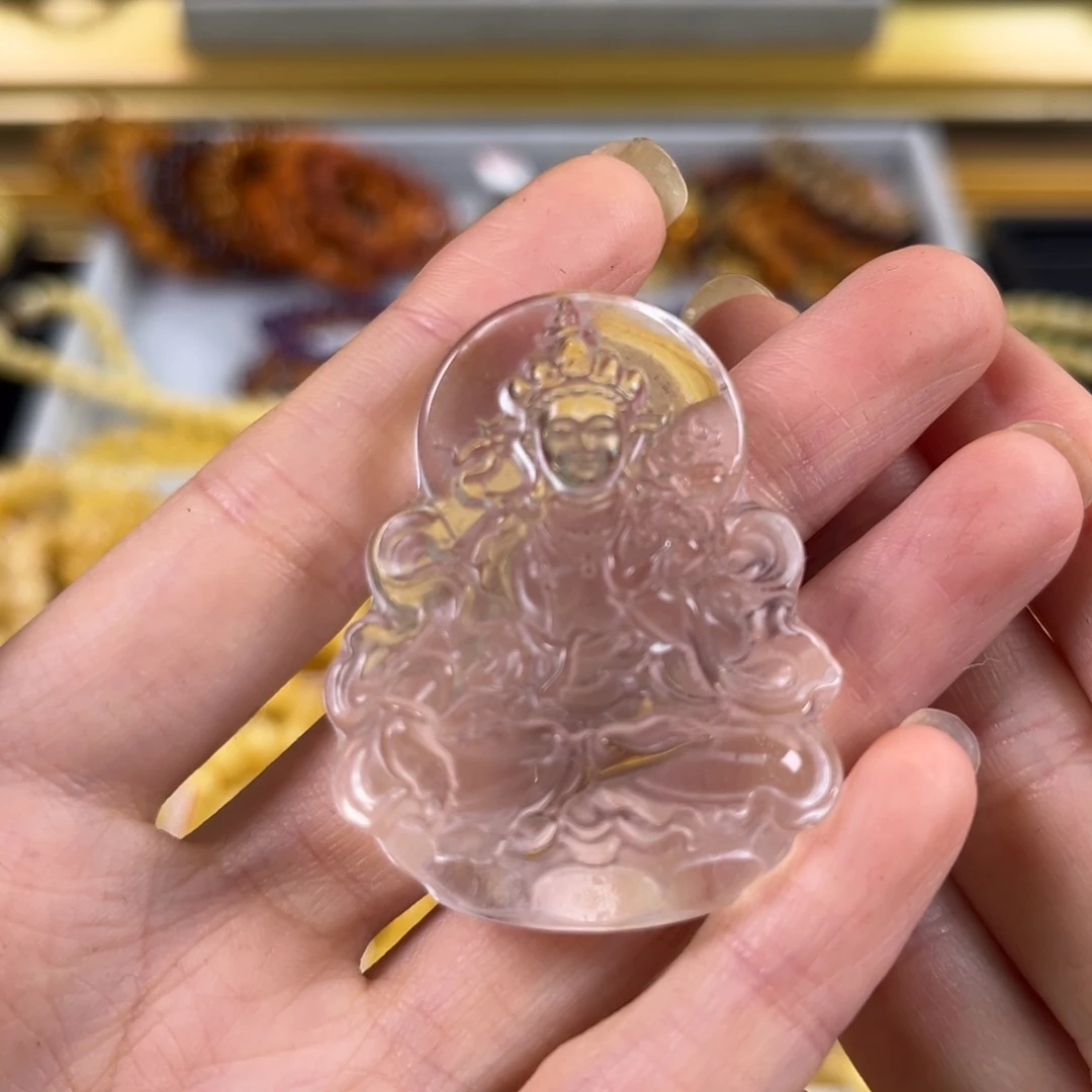 未镶嵌手链水晶天****！白水晶