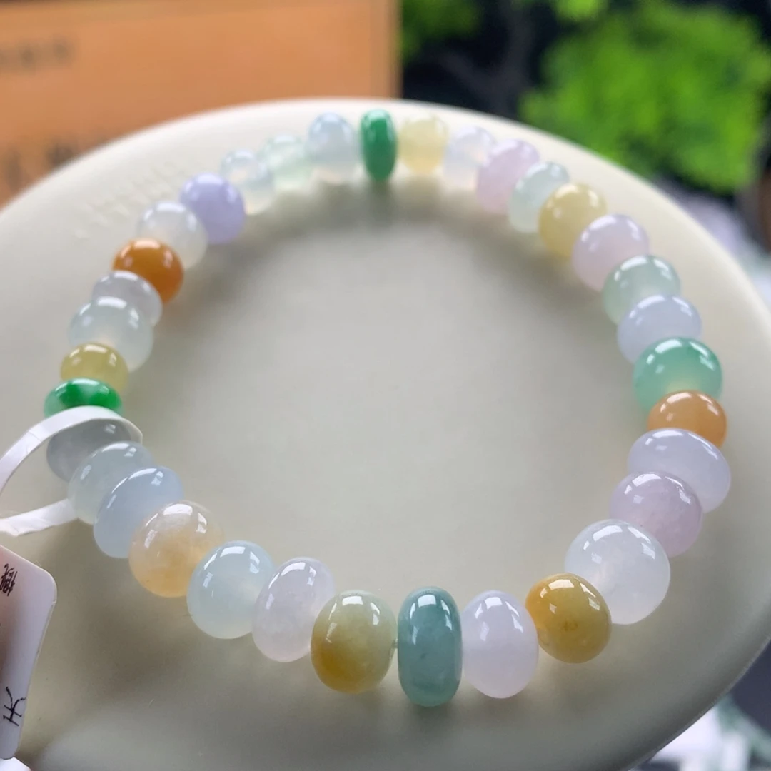 翡翠未镶嵌手链卡6～8.7