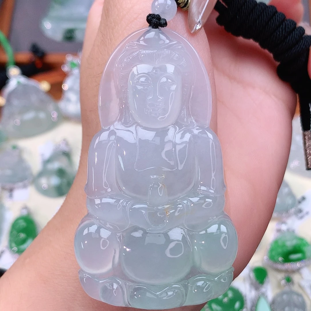 颈饰未镶嵌翡翠观音