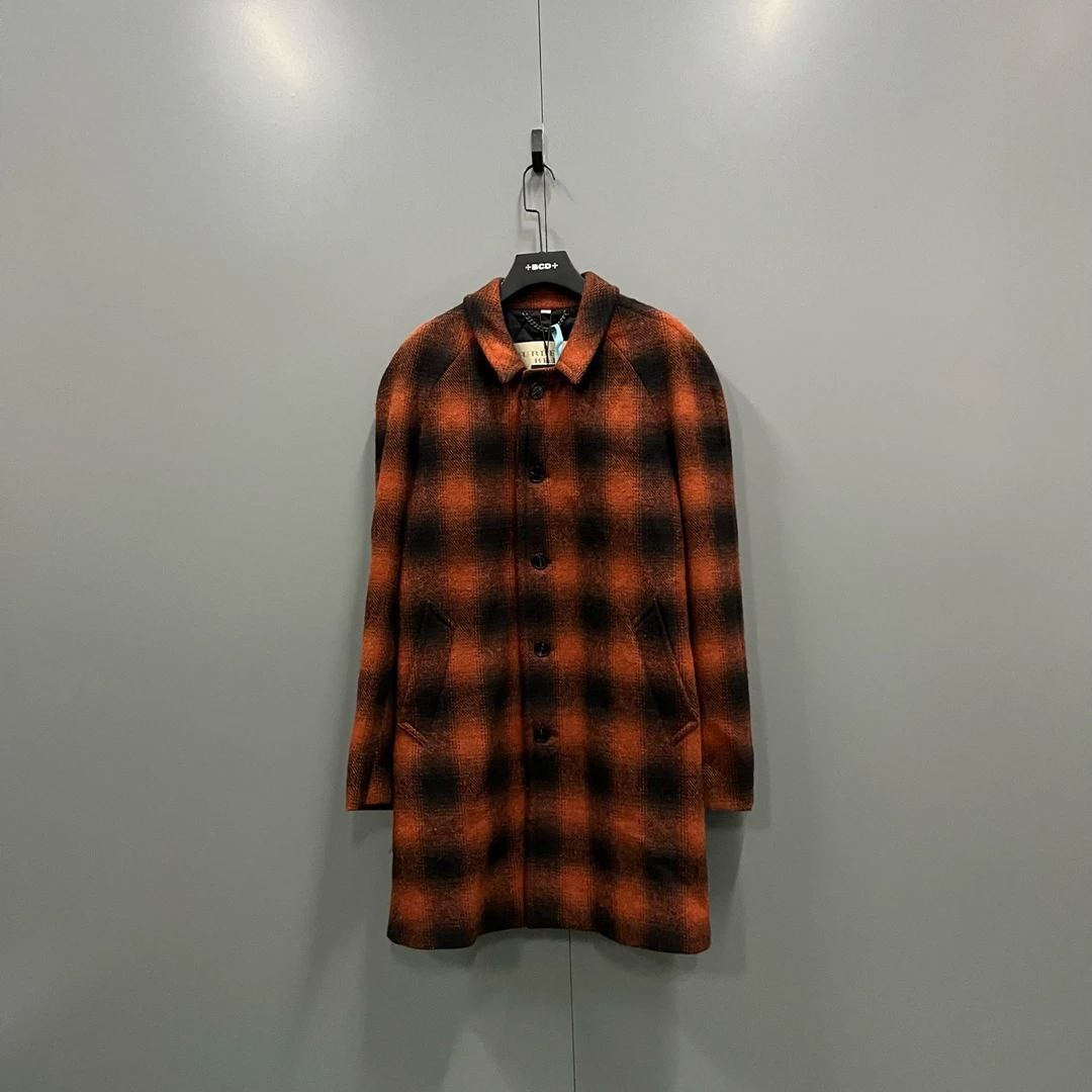 Burberry 巴宝莉 格纹大衣 XL码/95新/16800/无配件 fg20452