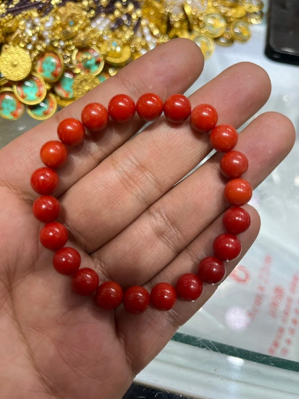 红色8.5m圆珠串珠单圈