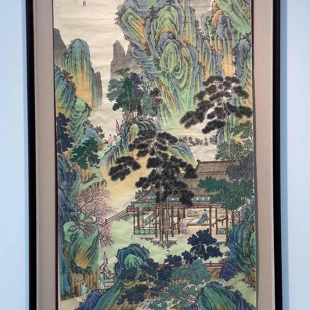 国画凌行志手绘作品